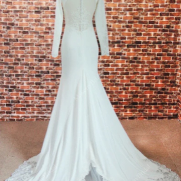 Long Sleeve Bridal Gown - Picture 2 of 5